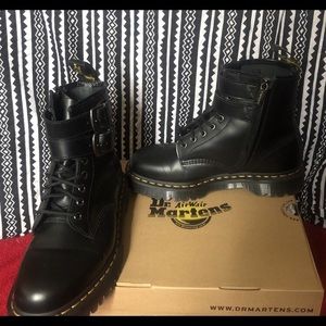 Black Doc Martens with buckles